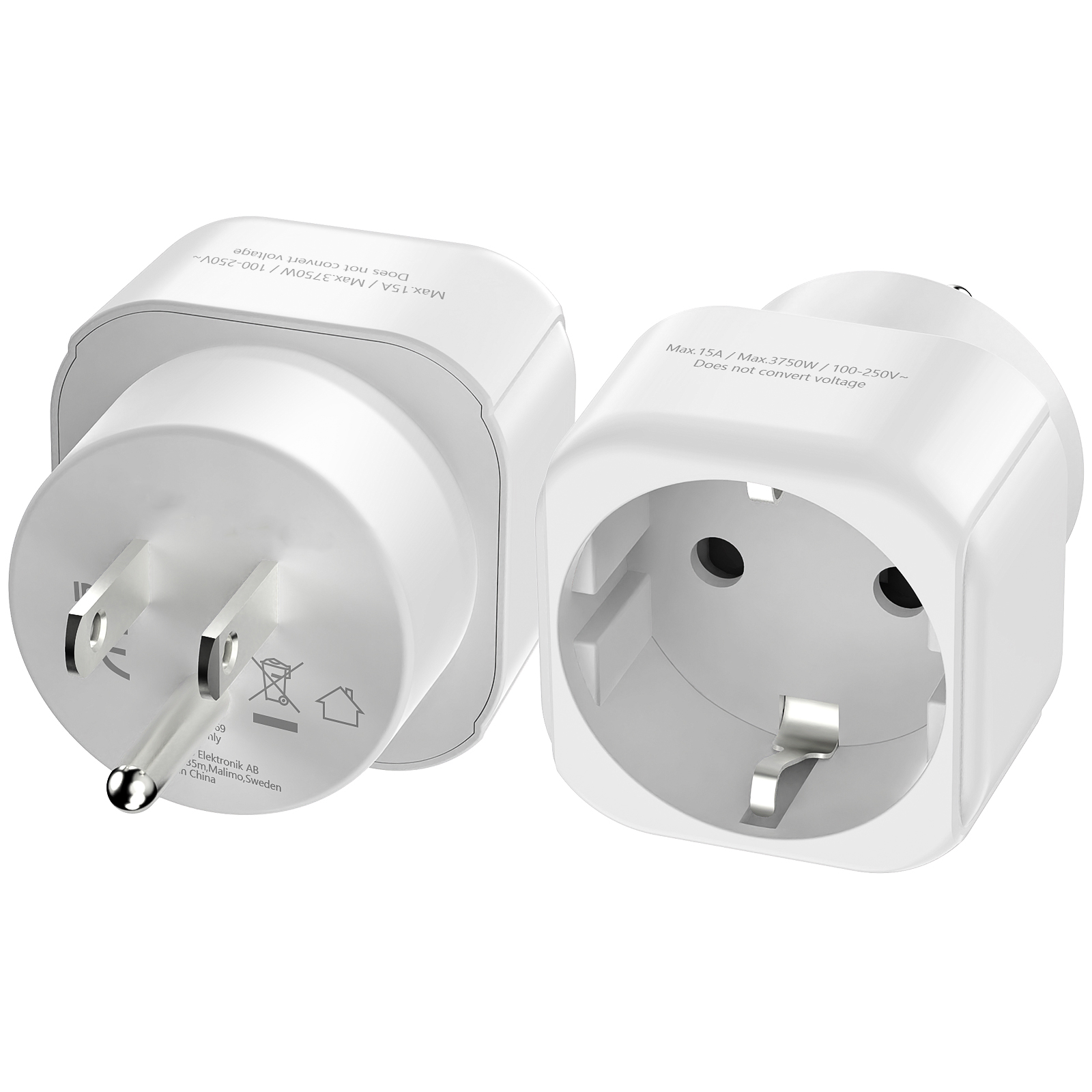 Travel Accessories Europe - Adaptador de Viaje para EE. UU.,