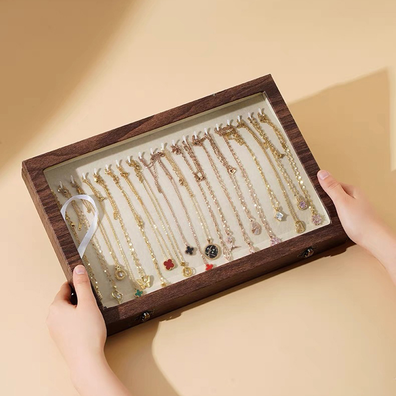 Accessories Travel Jewelry Box - Caja de joyería de madera para