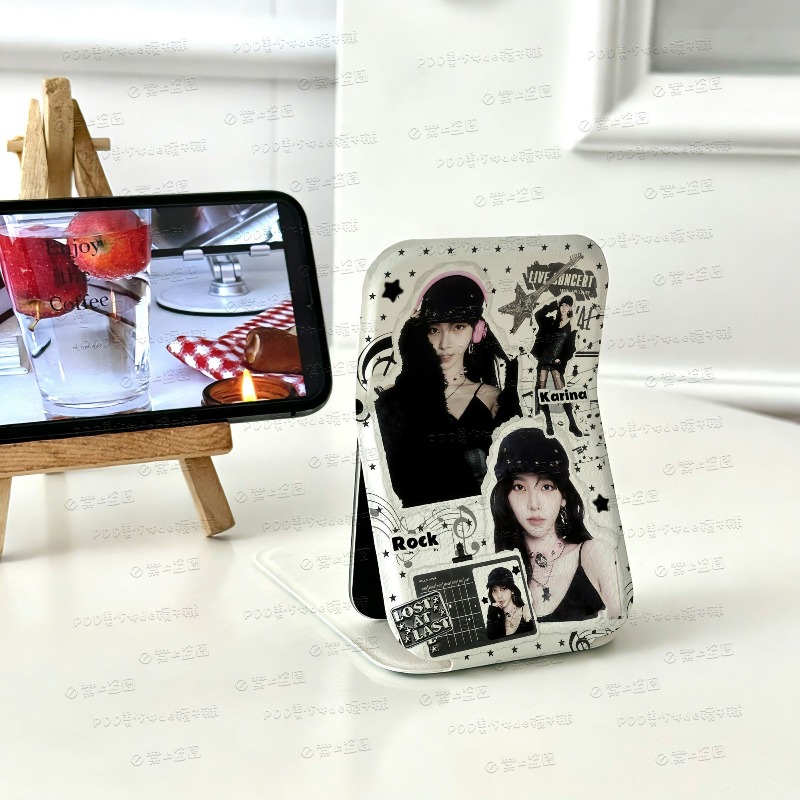Travel Accessories Store - Espejo de Maquillaje Plegable Mini Aespas,