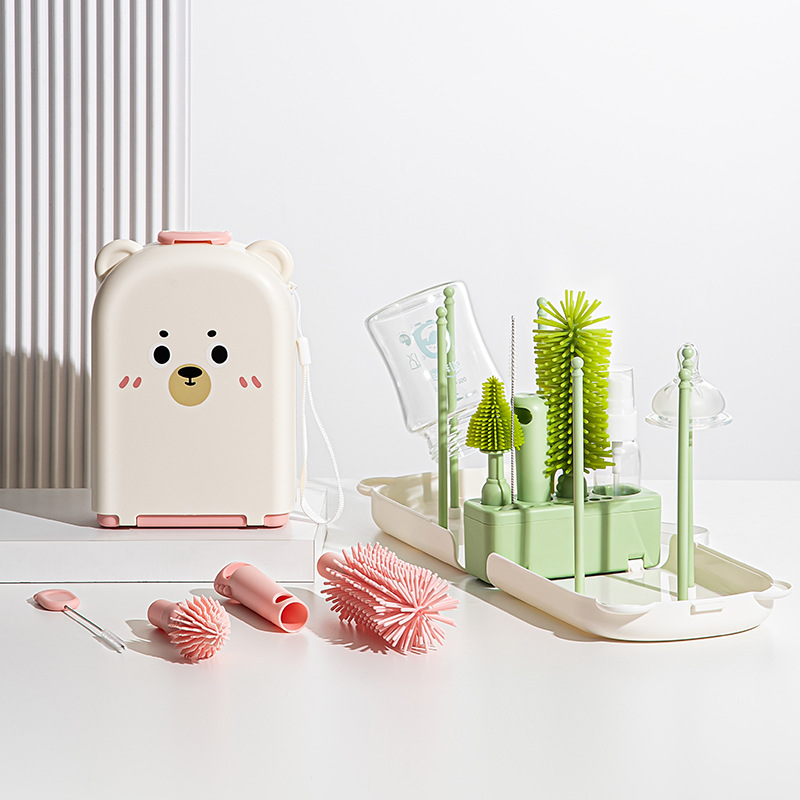Travel Accessories For 2 Year Old - Juego de cepillos para biberones de