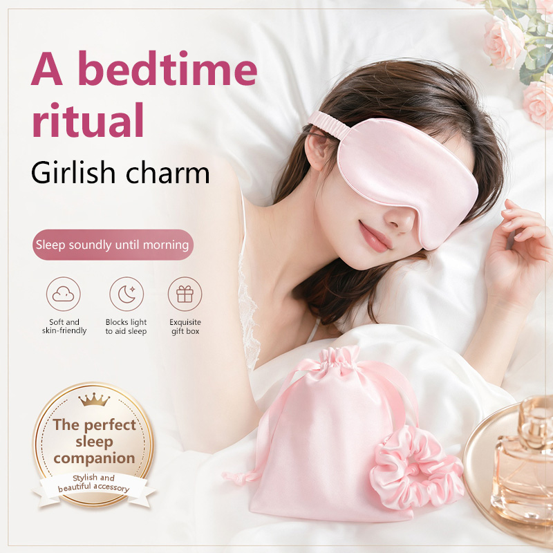 Travel Accessories Eye Mask - Antifaz de Seda de Doble Cara