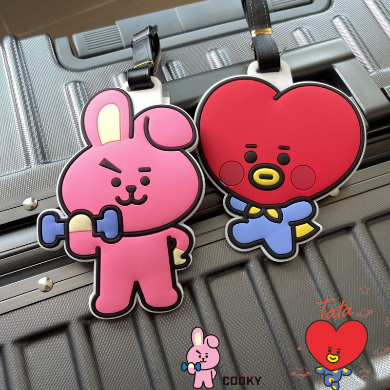 Travel Accessories Store - Llavero de dibujos animados BT21, lindo