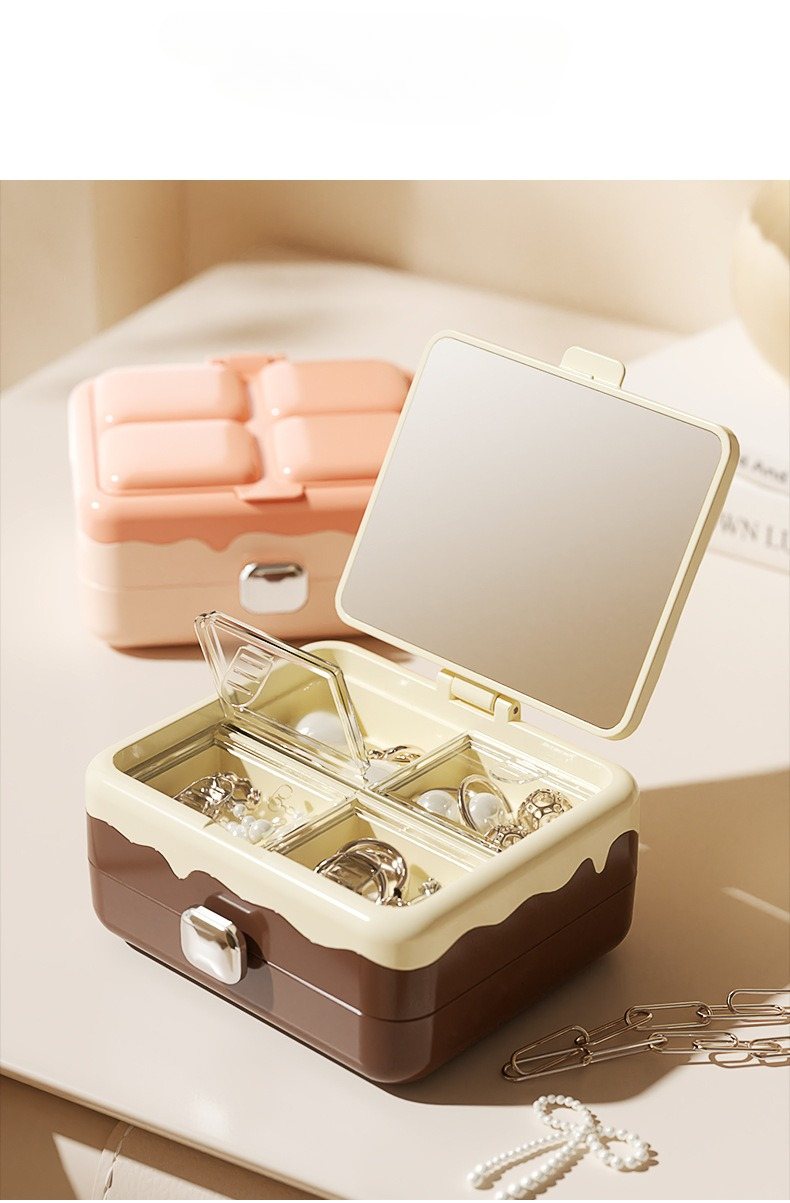 Accessories Travel Jewelry Box - Organizador de joyas portátil, Mini caja
