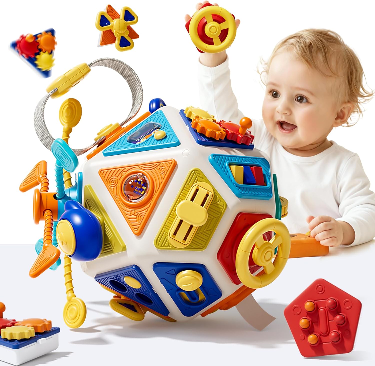 Travel Accessories For Baby - Tablero de actividades para bebés, cubo