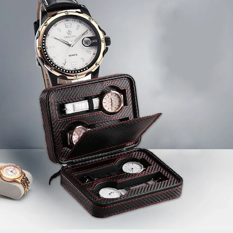 Accessories Travel Jewelry Box - Caja de almacenamiento de reloj portátil