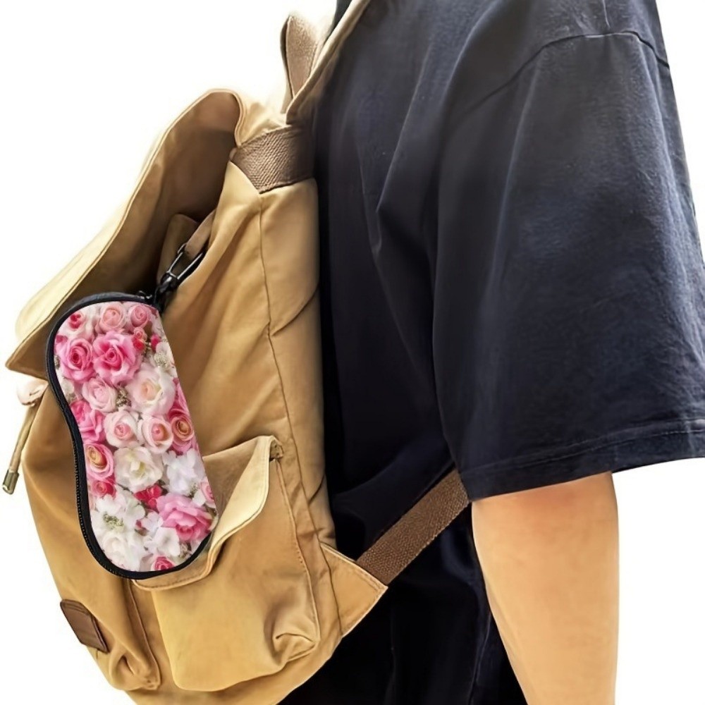 Travel Reading Accessories - Estuche portátil de cuero para gafas,