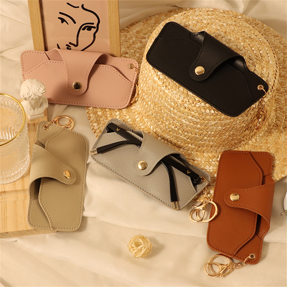 Travel Reading Accessories - Estuche de cuero sintético para gafas