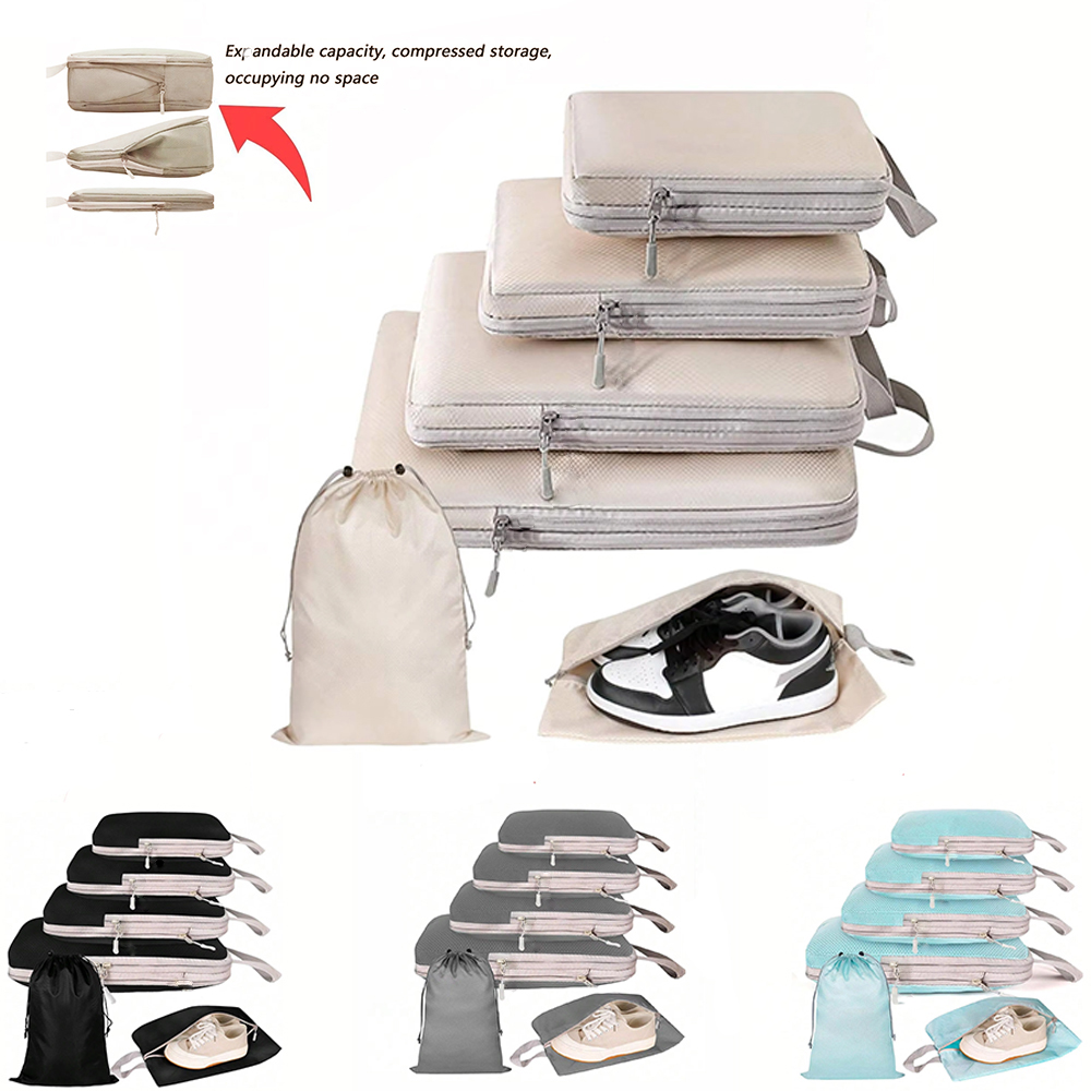 Travel Accessories Organiser - Juego de 6 Cubos de Compresión