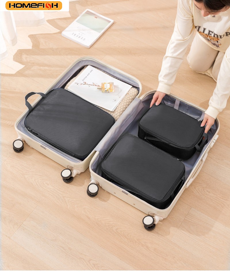 HOMEFISH Juego de 3 Bolsas de  - Travel Packing Cube reseña y precio