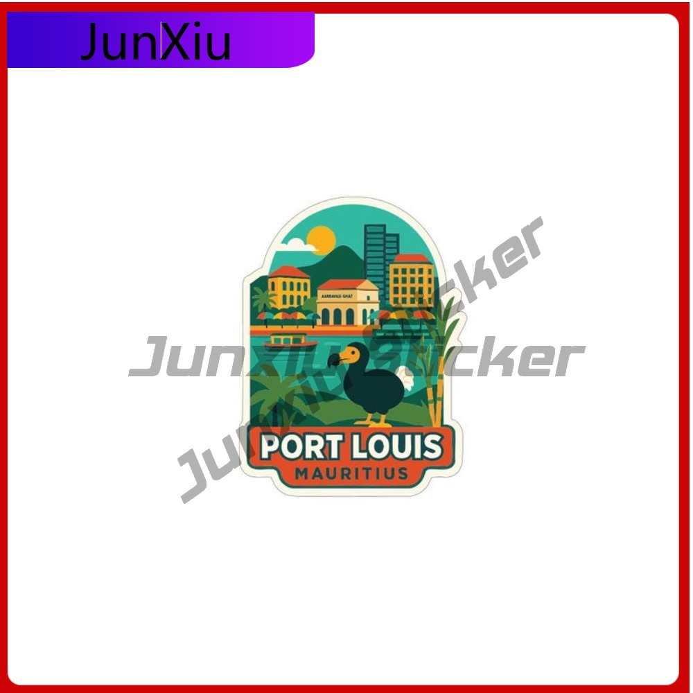 Port Louis Mauritius-pegatina  - Travel Accessories Mauritius reseña y precio