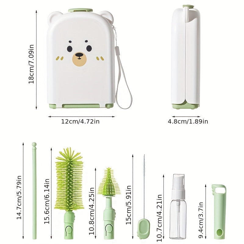 Juego de cepillos para biberon - Travel Accessories For 2 Year Old reseña y precio
