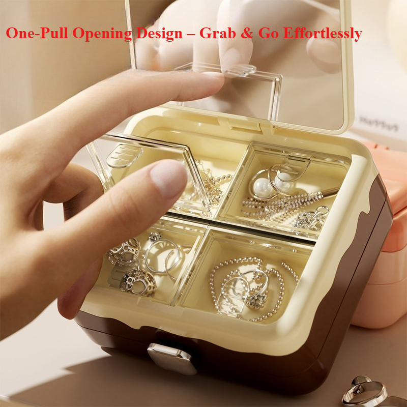 Organizador de joyas portátil, - Accessories Travel Jewelry Box reseña y precio