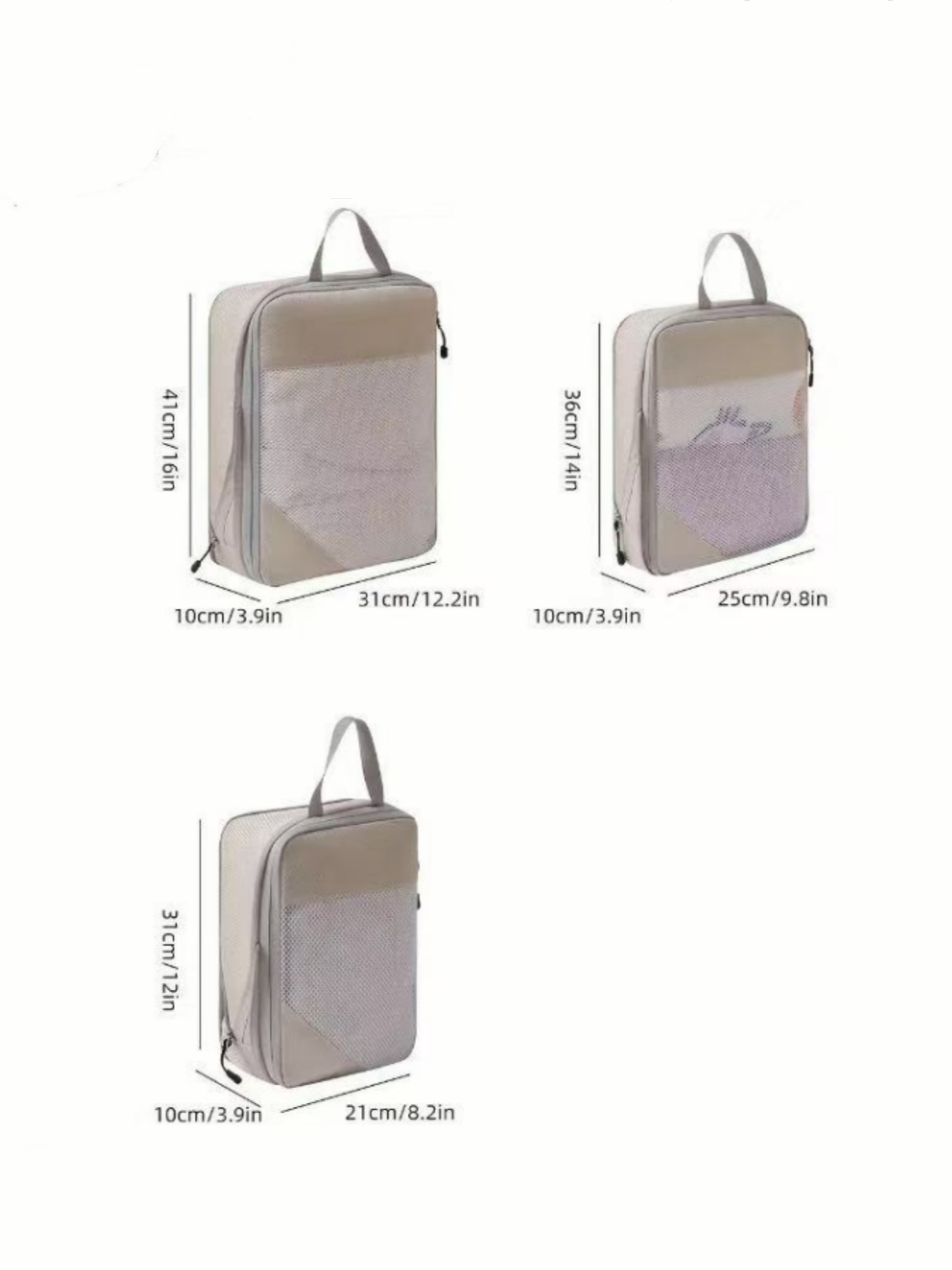 Juego de 3 bolsas de almacenam - Travel Accessories Organiser reseña y precio