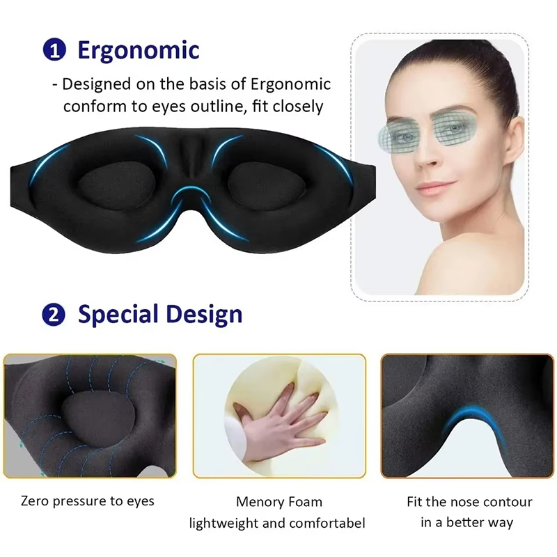 Antifaz 3D Cómodo y Transpirab - Travel Accessories Eye Mask reseña y precio