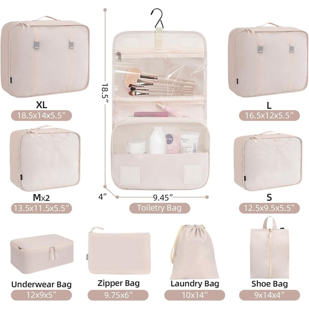 Juego de 8/10 Cubos de Embalaj - Travel Packing Cube reseña y precio