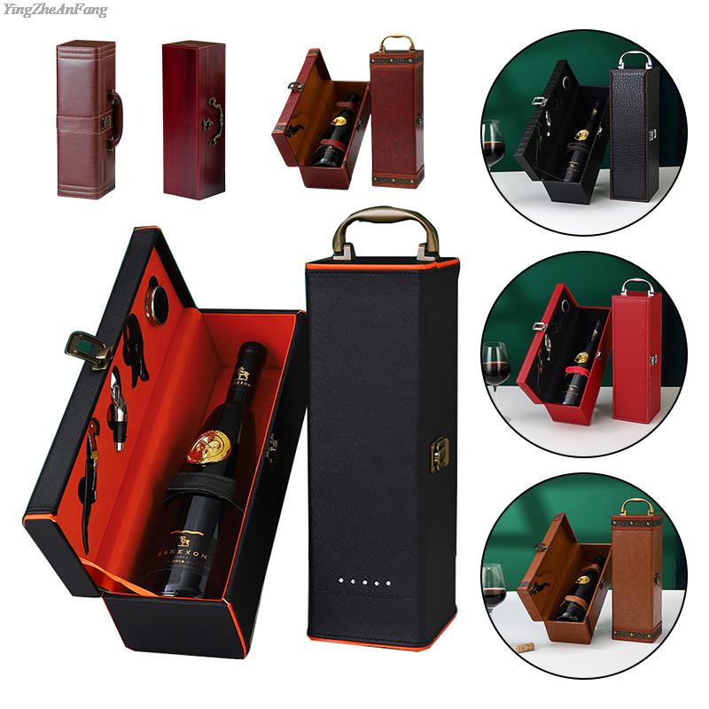 Caja de cuero PU para botellas - Travel Accessories Organiser reseña y precio