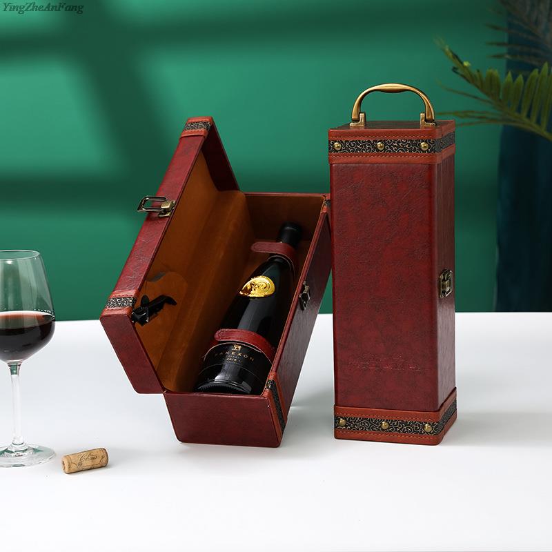 Caja de cuero PU para botellas - Travel Accessories Organiser reseña y precio